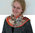 EVAL foulard en soie satin femme beige rouge -  R164