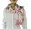 EVAL foulard en soie femme rose - R152