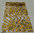 EVAL foulard en soie femme jaune noir - R1254