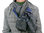 EVAL écharpe homme bleu foncé gris - 1633