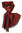 EVAL écharpe homme rouge bordeaux - 1630
